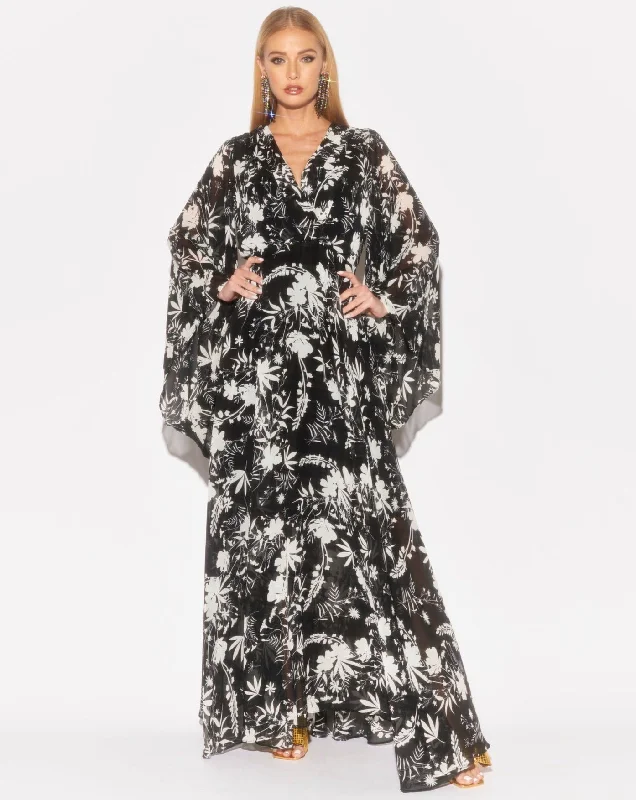 Sweet Girl Sunset Maxi Dress - Dahlia Black