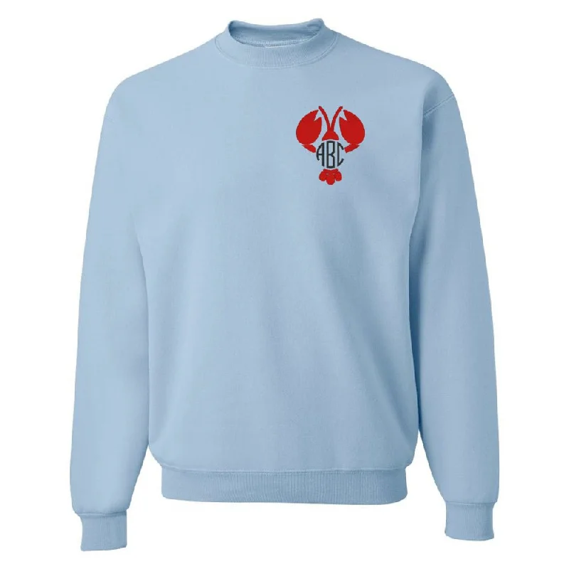 Cozy Essentials Monogrammed Lobster Crewneck Sweatshirt