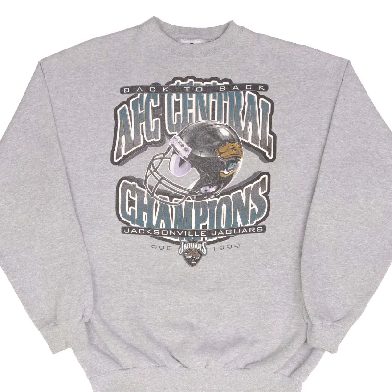 Urban Comfort VINTAGE NFL JACKSONVILLE JAGUARS AFC CHAMPIONS 1999 SWEATSHIRT SIZE LARGE Urban Comfort VINTAGE NFL JACKSONVILLE JAGUARS AFC CHAMPIONS 1999 SWEATSHIRT SIZE LARGE