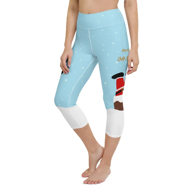 Simple Design Ho Ho Oh No Yoga Capris