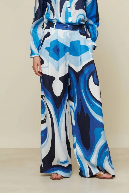 Exquisite Craftsmanship Alexa Pant In Liquid Blue