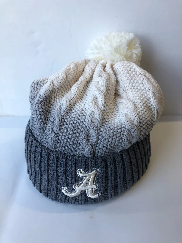 British Style Alabama Crimson Tide Adult Dissolve Gray/White Winter Hat