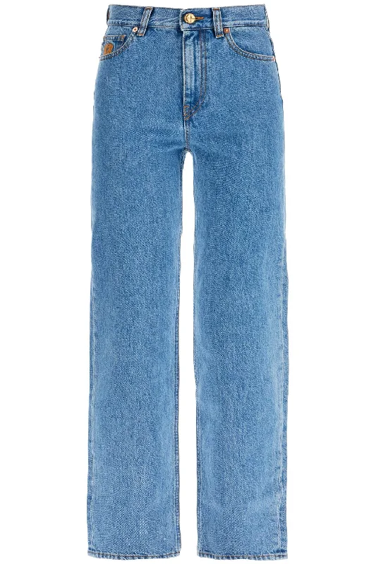 Weekend Comfort Blaze Milano Women's blue Cotton Jeans With Distinctive Embroidery