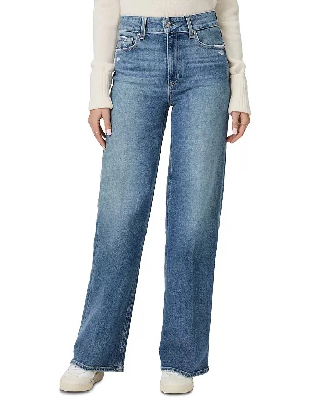 Comfortable And Simple Sasha High Rise Wide Leg Jeans In Storybook Distressed