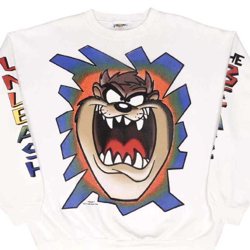 Effortless Elegance VINTAGE LOONEY TUNES TAZ UNLEASH THE BEAST SWEATSHIRT 1995 SIZE XL MADE IN USA Effortless Elegance VINTAGE LOONEY TUNES TAZ UNLEASH THE BEAST SWEATSHIRT 1995 SIZE XL MADE IN USA