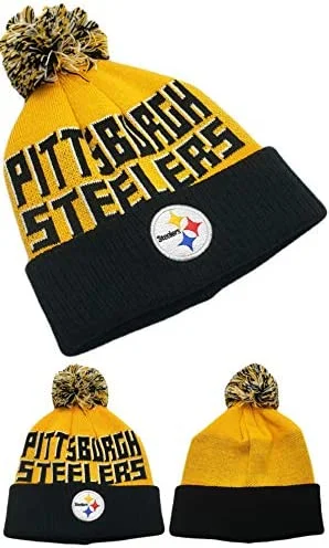 Knowledge And Elegance Pittsburgh Steelers Youth NFL One Size Winter Hat