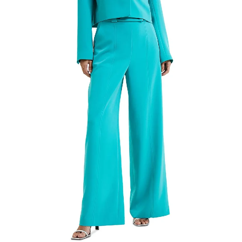 Soft Looks Womens High Rise Belted Wide Leg Pants