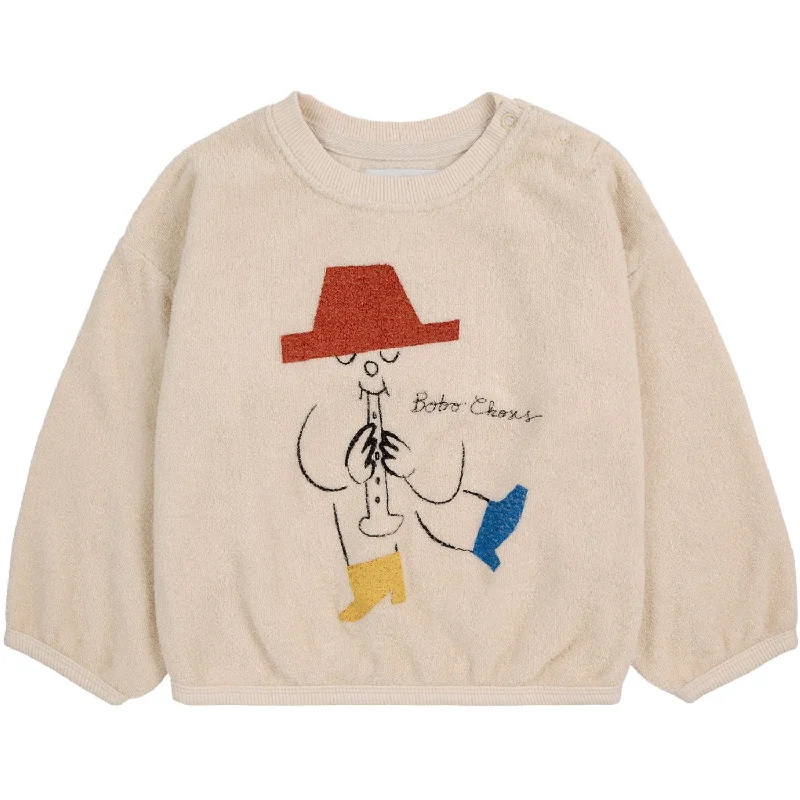 Retro Fashion Bobo Choses White Magic Flute Crewneck