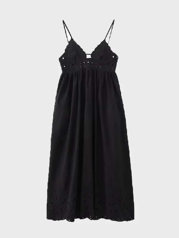 Urban Chic Summer Poplin Midi Dress