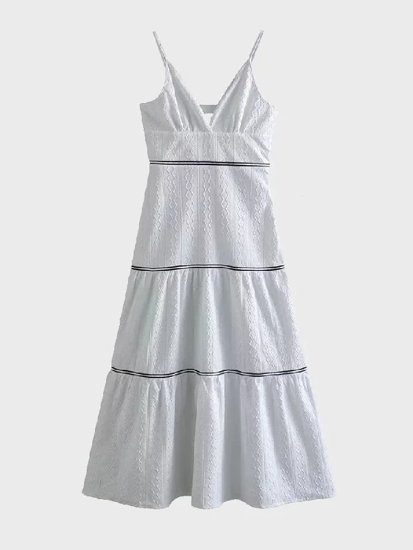 Comfortable Fashion Looks Versatile Spring Suspender Dress