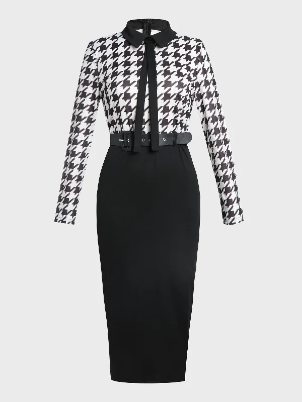 Playful Style Chic Print Belted Dress