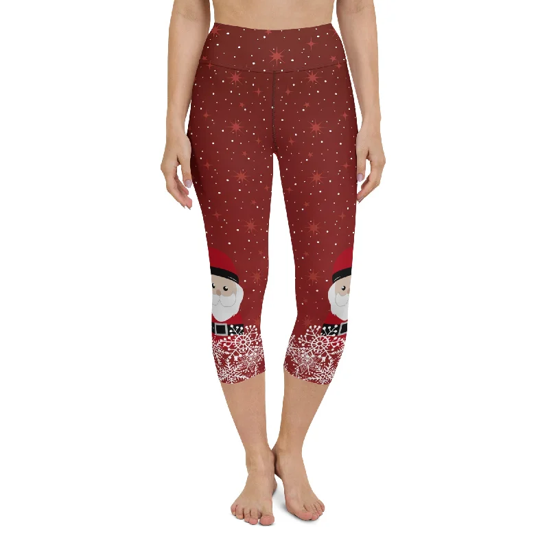Ethnic Style Santa Magic Yoga Capris