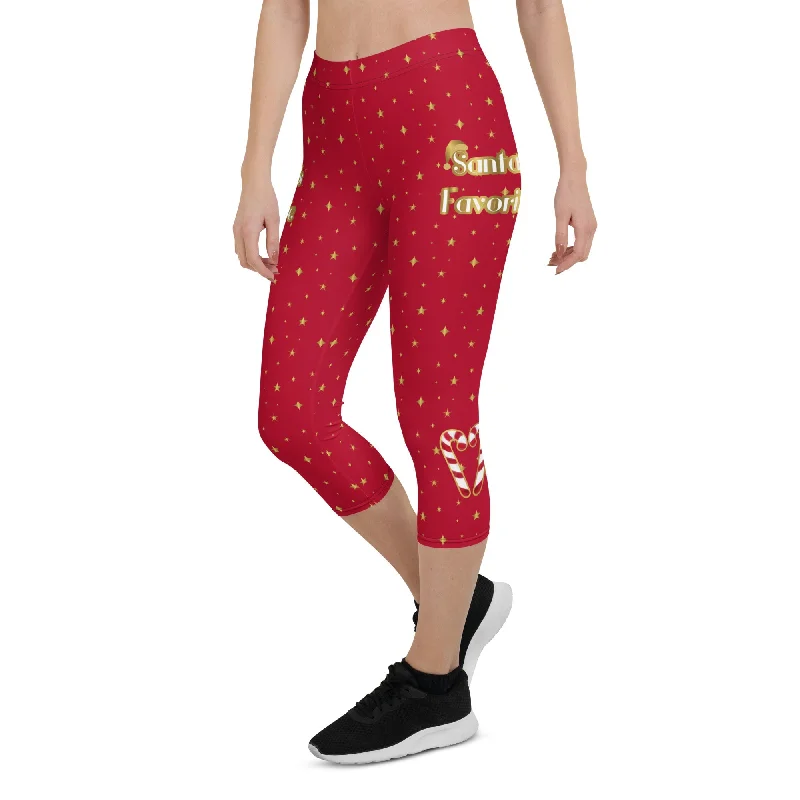 Comfortable Sweaters Santa's Favorite Capris