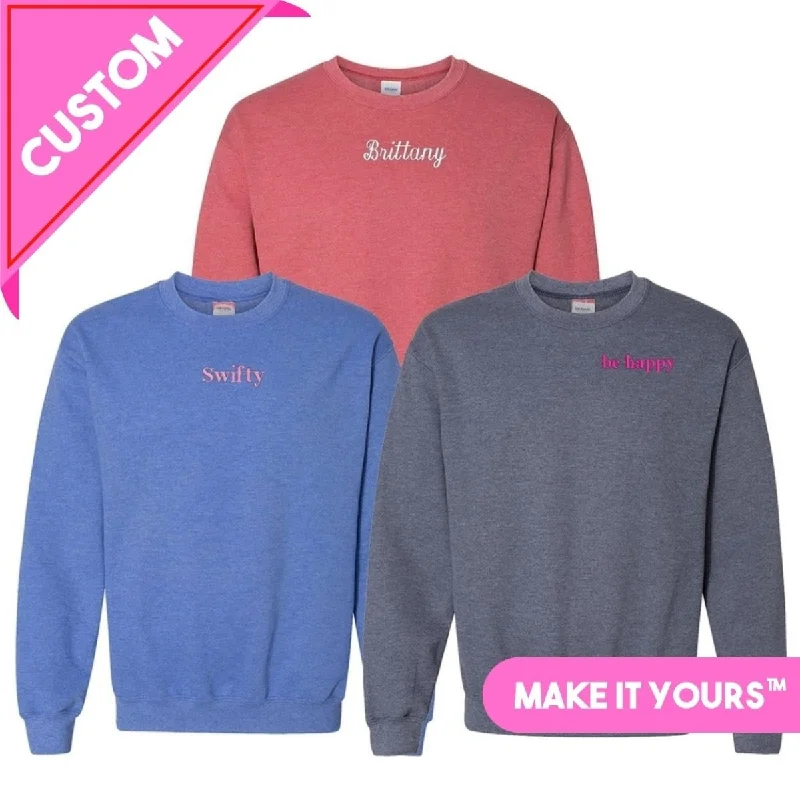 Trendy Dresses Make It Yours™ Heather Crewneck Sweatshirt