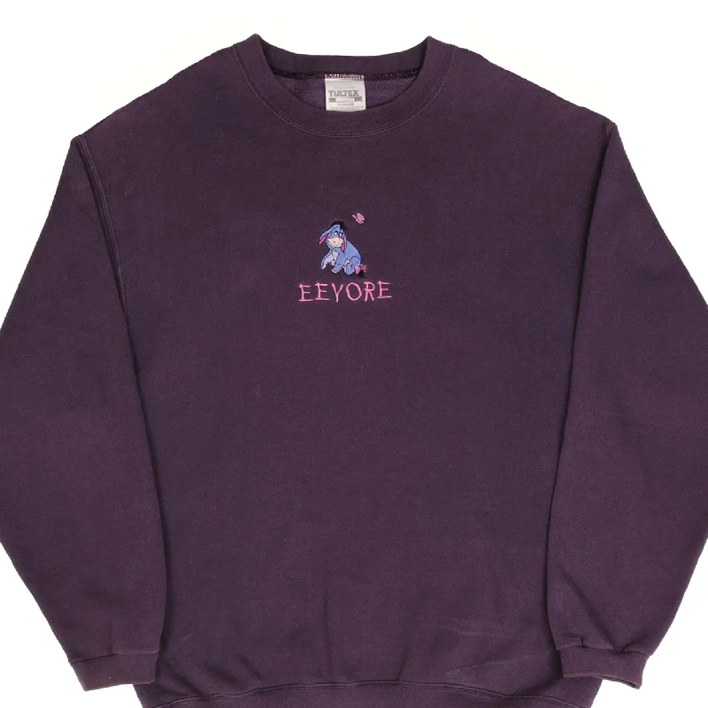 Exclusive Customization VINTAGE DISNEY EEYORE EMBROIDERED 1990S SWEATSHIRT SIZE MEDIUM Exclusive Customization VINTAGE DISNEY EEYORE EMBROIDERED 1990S SWEATSHIRT SIZE MEDIUM