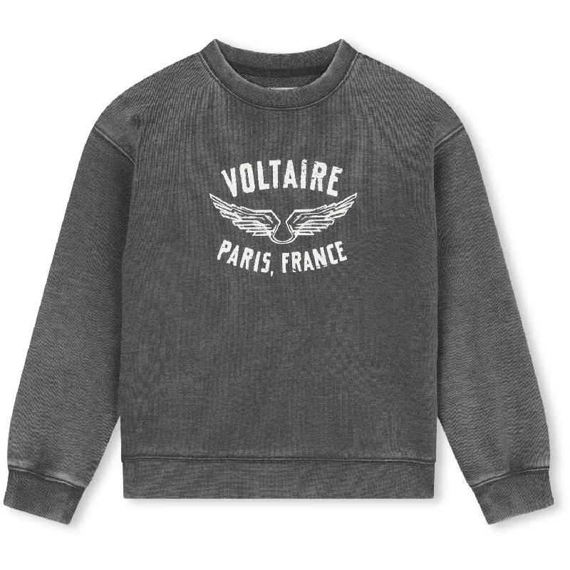 Street Fashion Zadig & Voltaire Dark Grey Crewneck