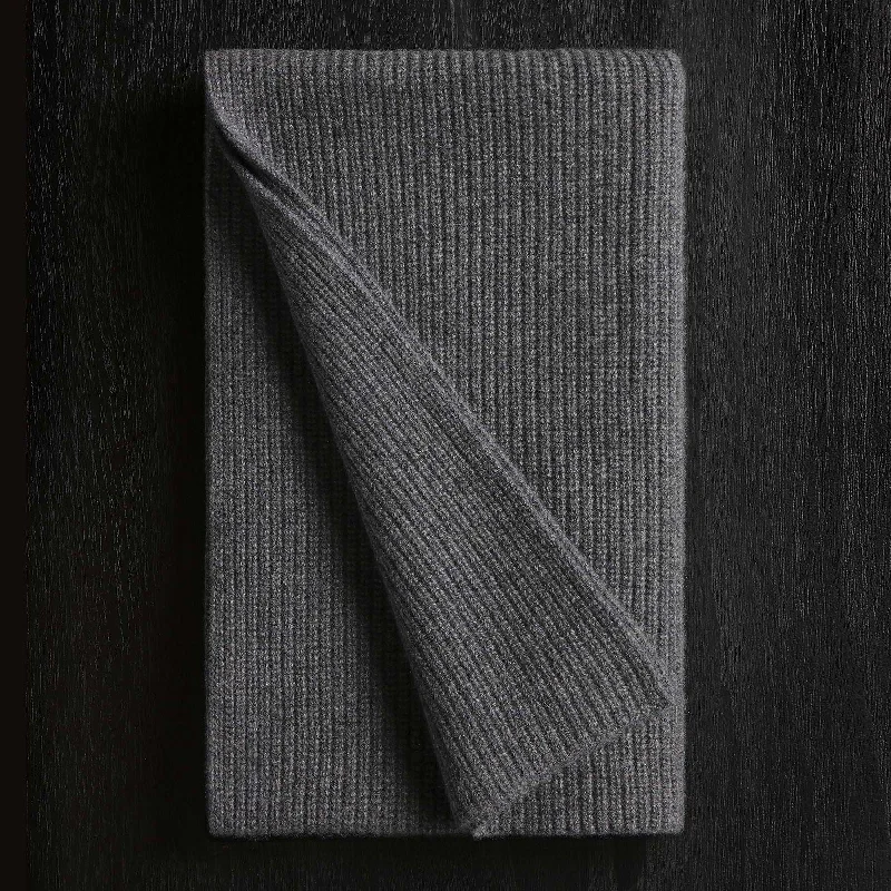 Comfortable down Thermal Cashmere Scarf - Grey Felt