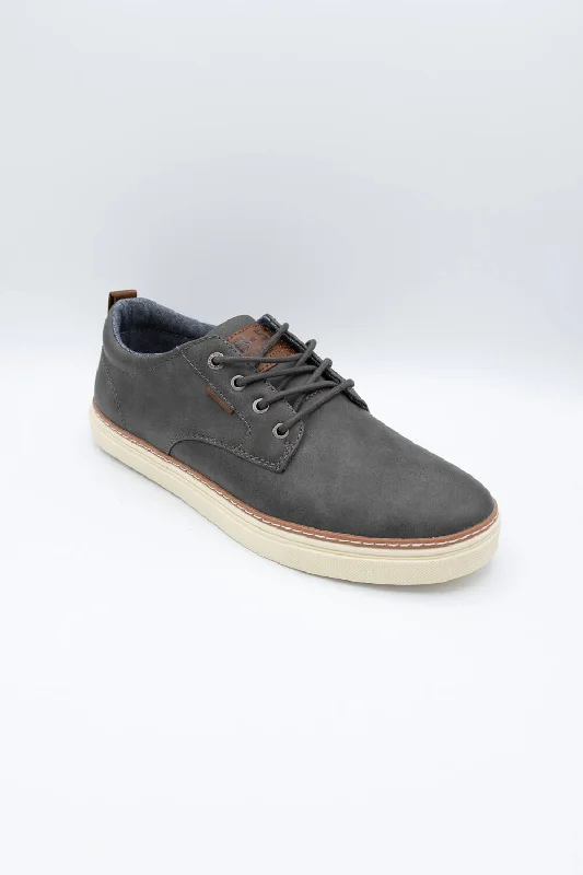 Fresh Comfort B52 by Bullboxer Lace Up Slip On Shoes for Men in Grey | 967-X2-8110A-GREY Fresh Comfort B52 by Bullboxer Lace Up Slip On Shoes for Men in Grey | 967-X2-8110A-GREY
