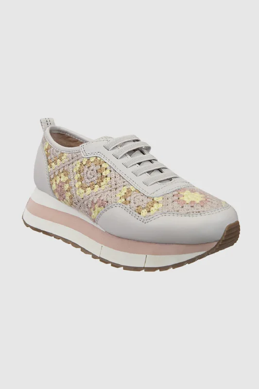 Cozy Fit Wear Naked Feet Kinetic Knit Patchwork Sneakers for Women in Cream | KINETIC-PATCHWORK Cozy Fit Wear Naked Feet Kinetic Knit Patchwork Sneakers for Women in Cream | KINETIC-PATCHWORK