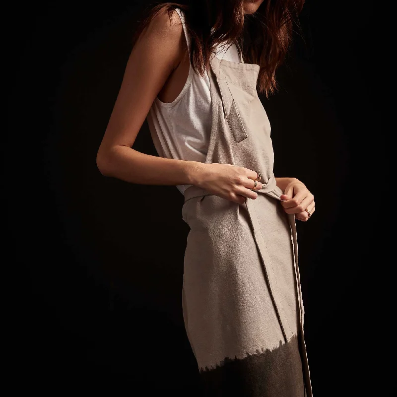 Cozy Chic Trends Dip Dye Full Chef's Apron - Dapple/Carbon