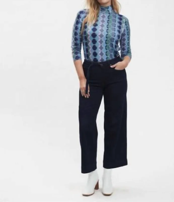 Relaxed Fits Olivia Wide Leg Trouser In Black