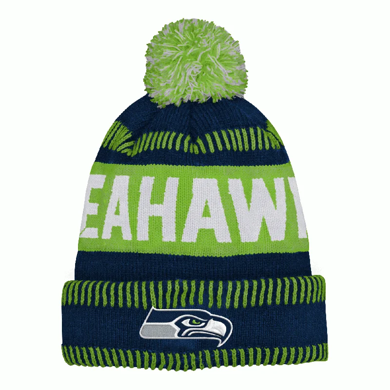 Customized Version Seattle Seahawks Youth NFL Winter Hat