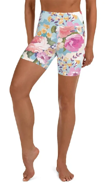 Classic Comfort Flower Power Yoga Shorts
