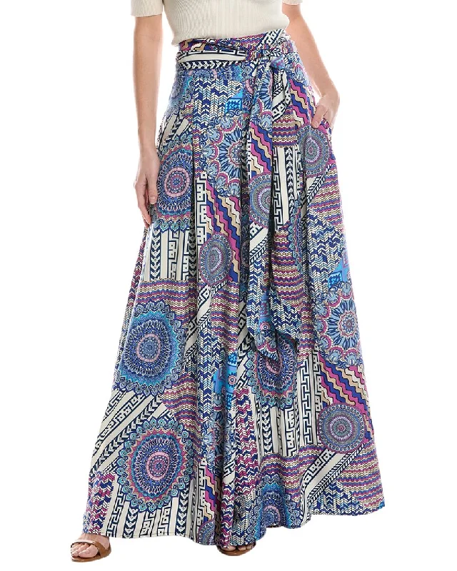 Relaxed Weekend Wear Gracia Tie Waist Palazzo Pant