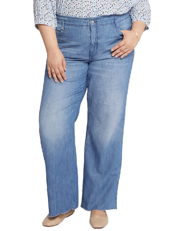 Soft Relaxation Wear NYDJ Plus Teresa Everly Wide Leg Jean