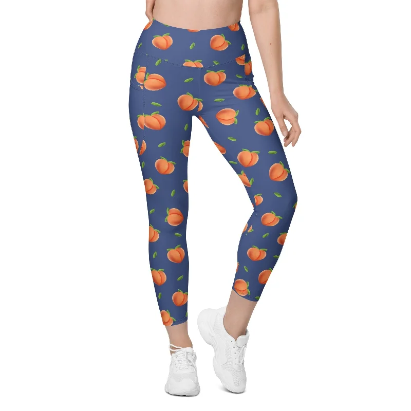 Comfortable down Peachy Leggings With Pockets