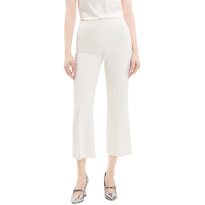 Casual Street Womens Stretch Polyester Cropped Pants