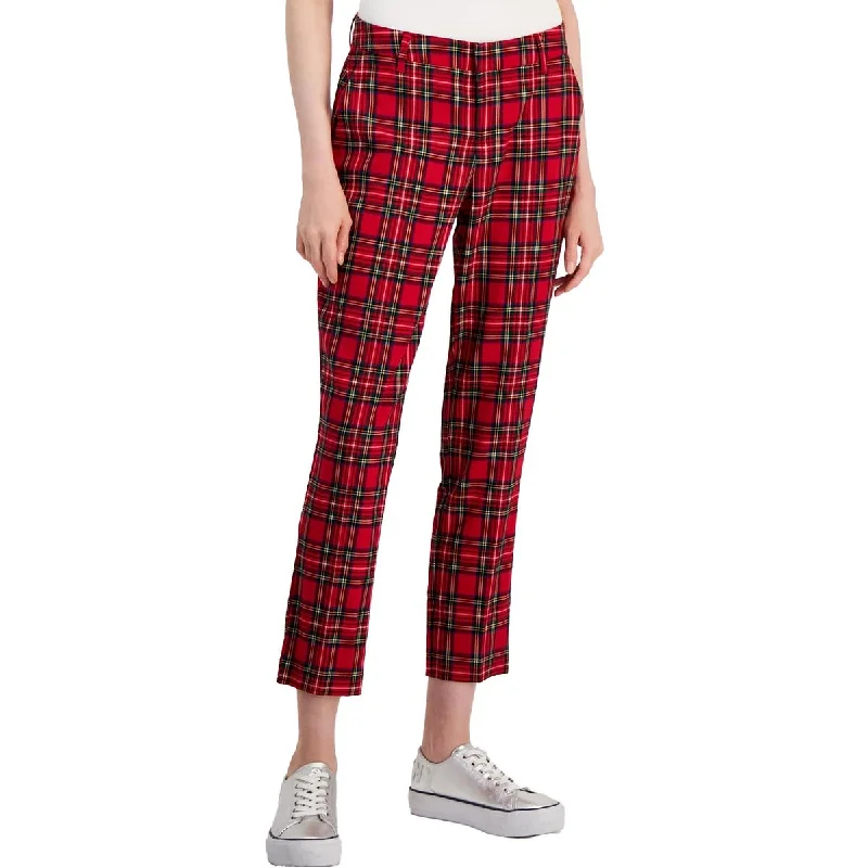 High-quality Fabrics Hampton Trouser Womens Plaid Polyester Trouser Pants