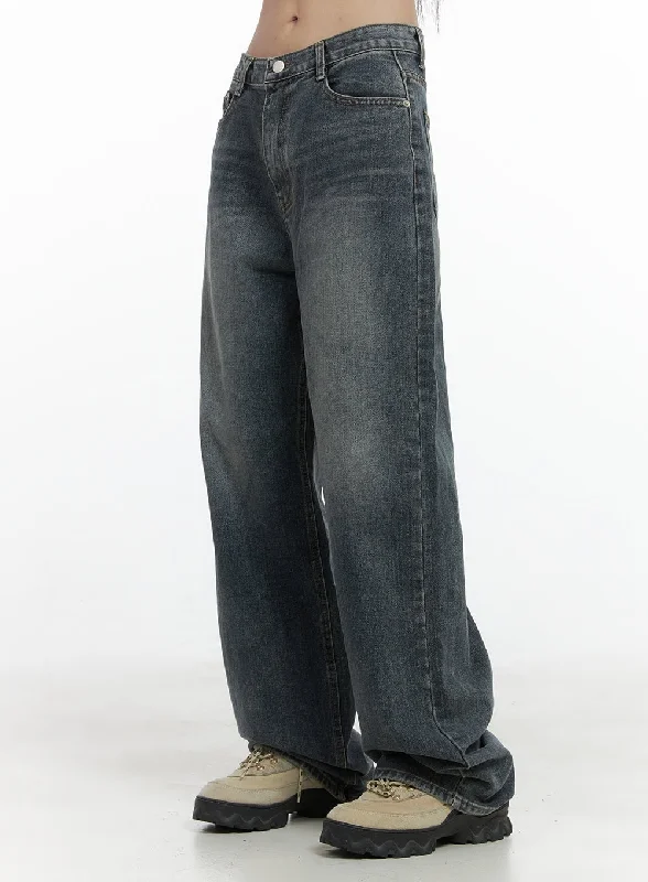 Versatile Items Mercey Washed Out Wide Leg Jeans OO401