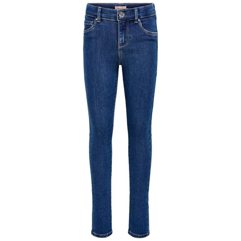 Multifunctional Style Kids ONLY Medium Blue Denim Rain Skinny Jeans Noos