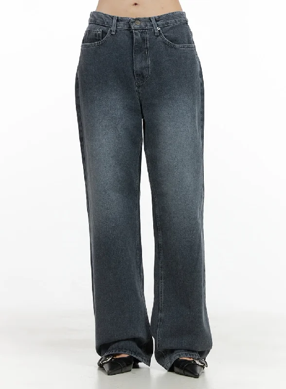 High Street Style Macy Washed Denim Jeans OO401
