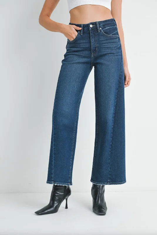 Advanced Customization Over The Boot High Rise Jean In Dark Wash