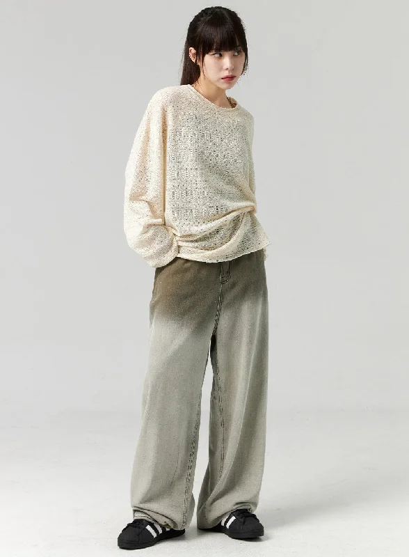 Cute Design Gradient Baggy Pants CL320
