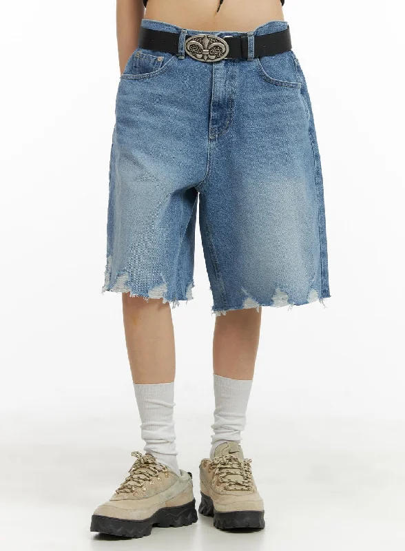Playful Style Baggy Denim Jorts (UNISEX) CA419