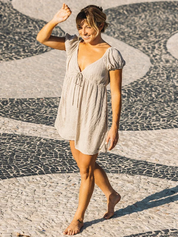 Street Charm Moonblast Romper - Taupe