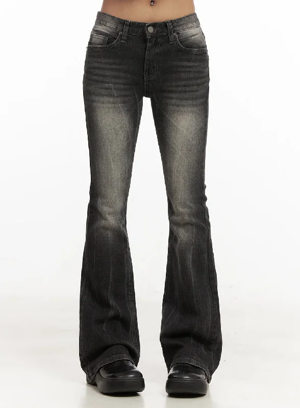 Fresh And Simple Georgina Low-Rise Flared Jeans CJ507