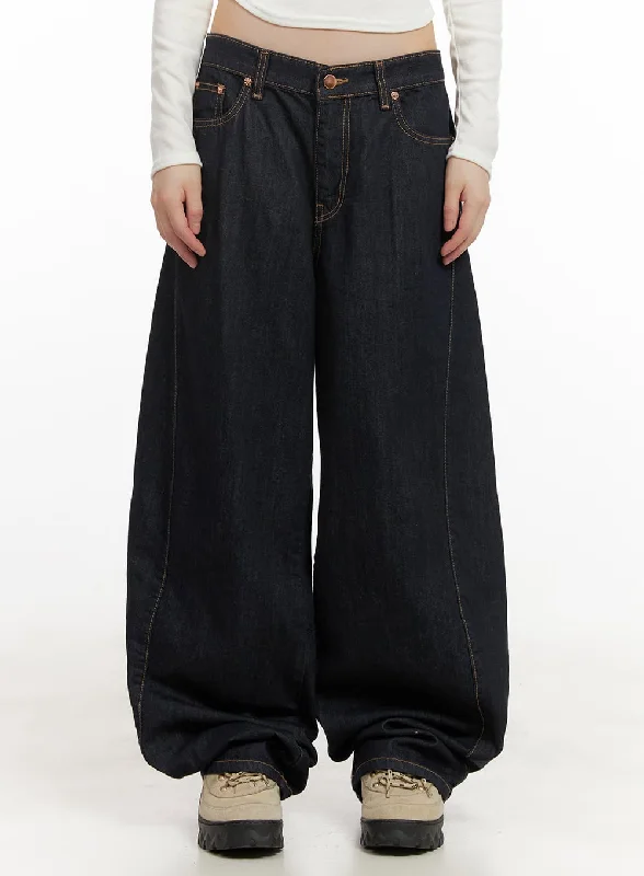 Exquisite Craftsmanship Fernanda Balloon-Fit Baggy Jeans CJ502