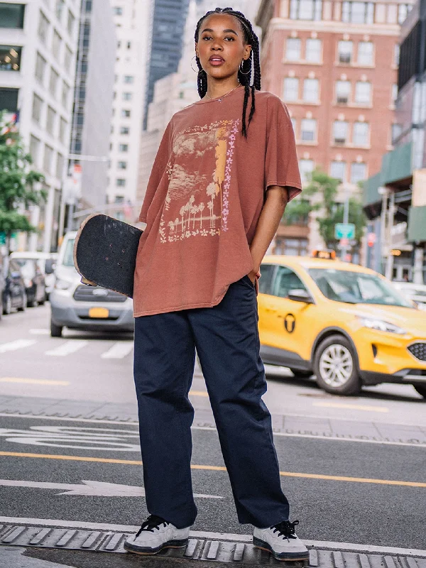 Trendy And Casual My Guys Short Sleeve Tee - Dark Clay