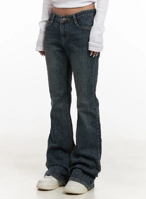 Free And Casual Natalia Low-Rise Flared Jeans CJ508