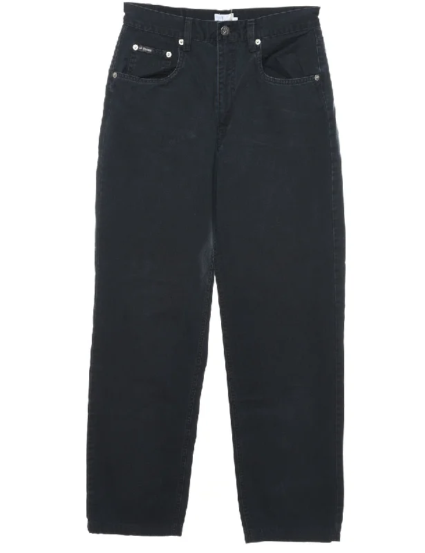 Cute Design Calvin Klein Tapered Black Trousers - W28 L29