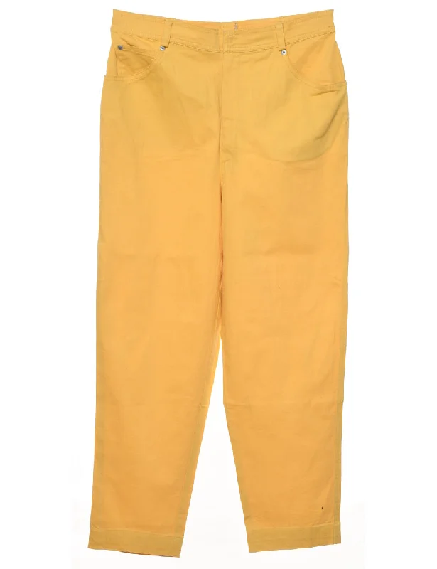 Elegant And Charming Classic Yellow Chinos - W30 L27