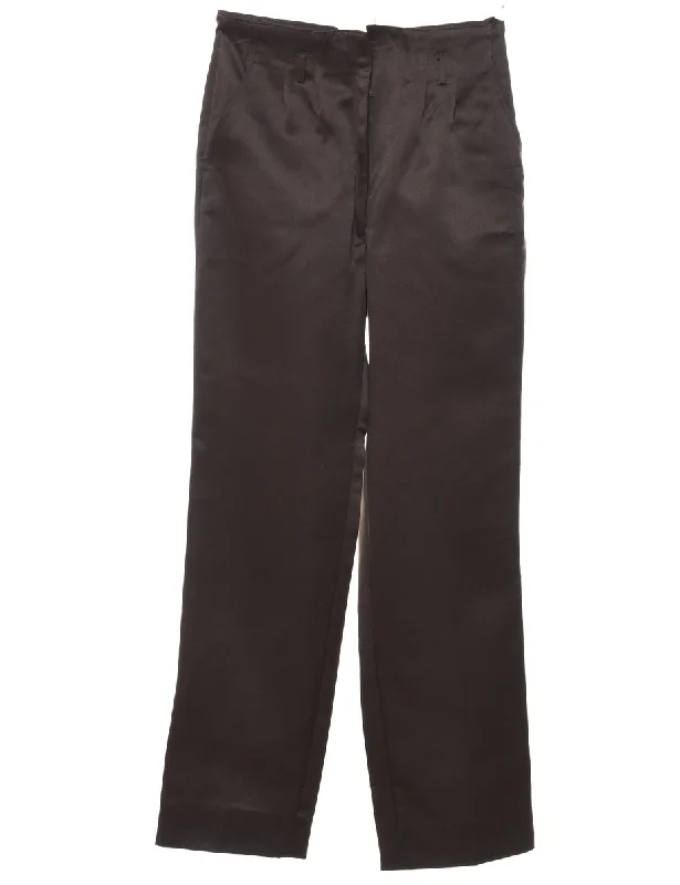 Luxury And Elegant Dark Brown Trousers - W26 L32