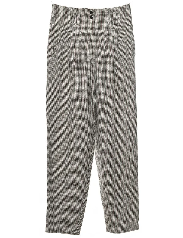 Fresh And Fashionable Dogtooth Trousers - W28 L29