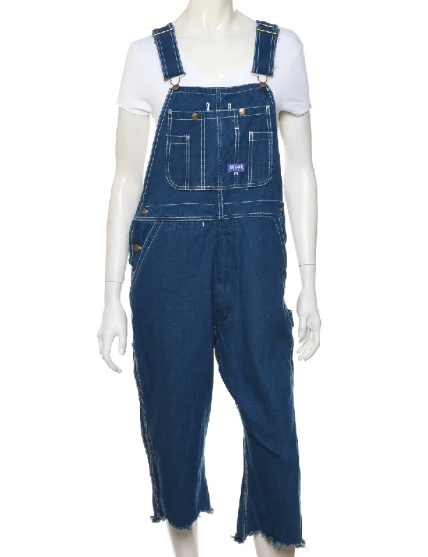 Noble And Elegant Frayed Hem Dungarees - W36 L26