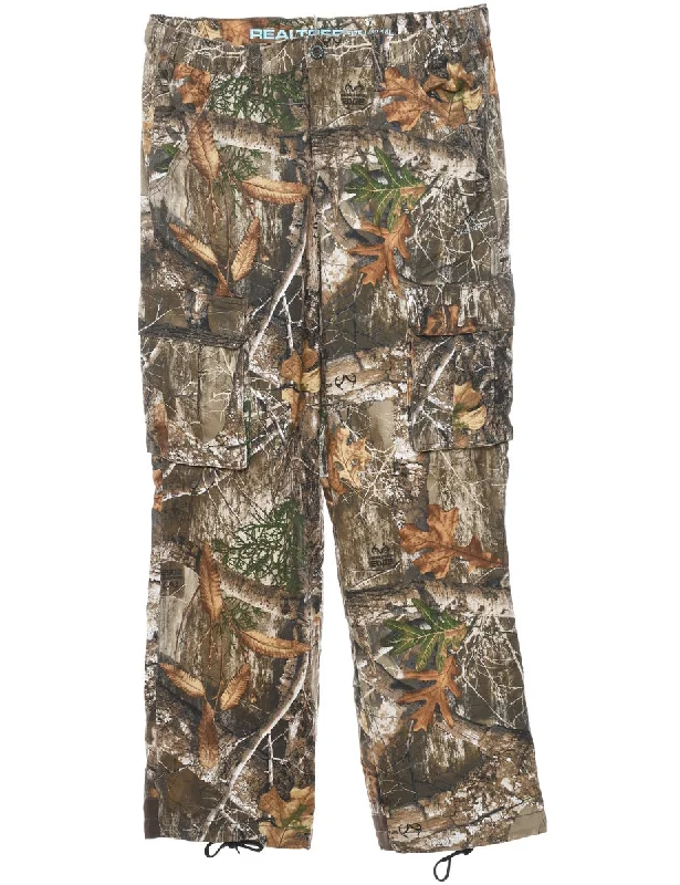 High Street Fashion Jungle Print Trousers - W34 L31