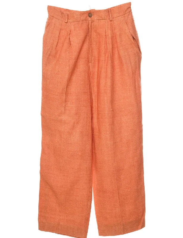 Classic Style Orange Trousers - W30 L28